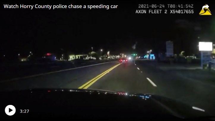 Dashcam footage tells story of deadly Horry police chase